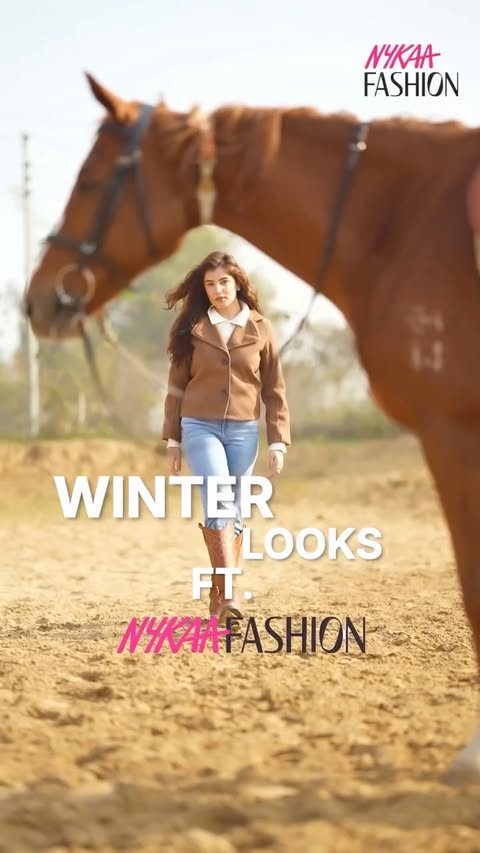 Instagram post by @yashikamalhotra_ for Nykaa Fashion. Caption reads: [...] to invest in better winter fits with....