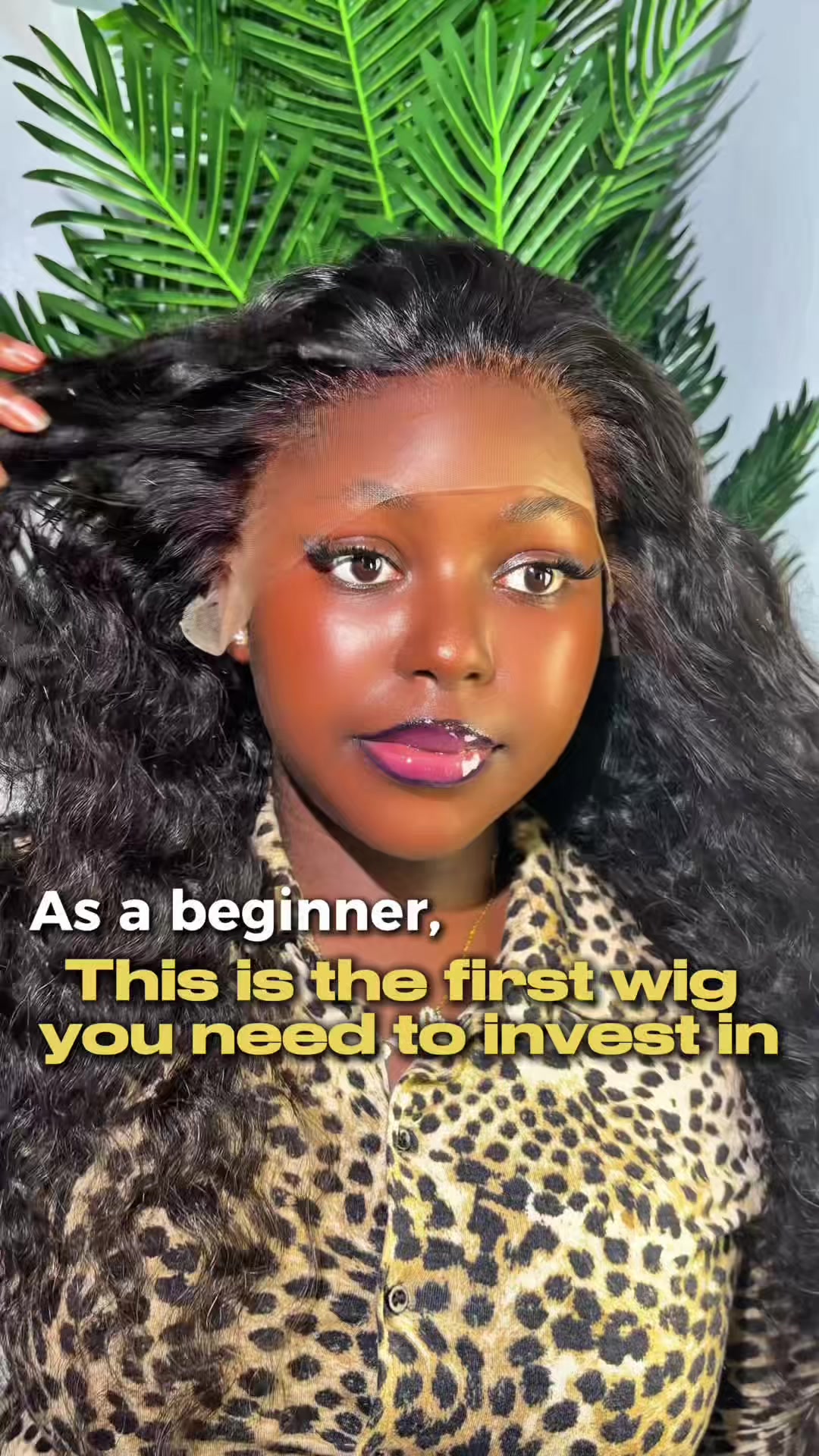 TikTok post by @feoludollars for Lumiere Hair. Caption reads: [...] try a loose deep wave wig? 👀 Wig @Lumiere....
