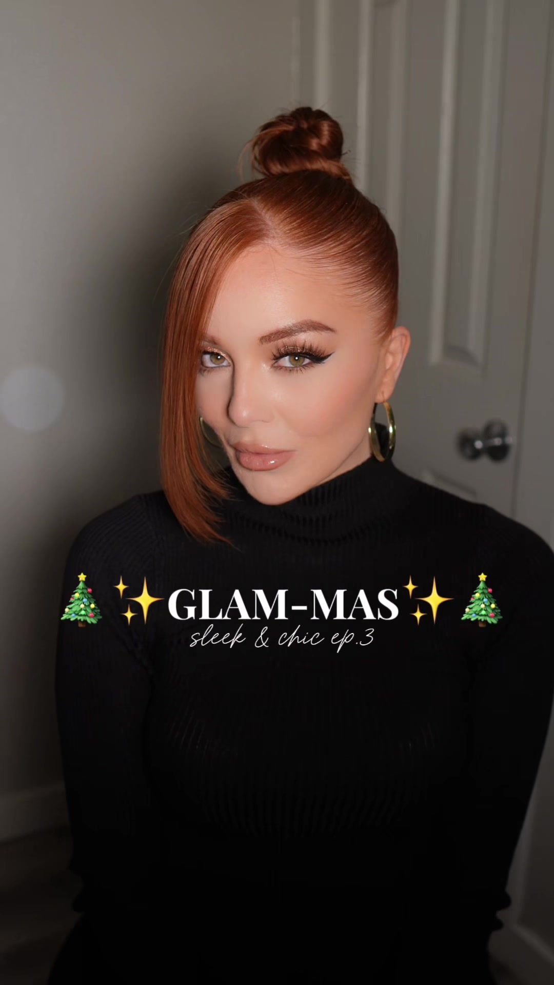 TikTok post by @kaylakayyy0 for IGK Hair. Caption reads: GLAM-MAS ✨ Sleek & Chic Edition This lifted....