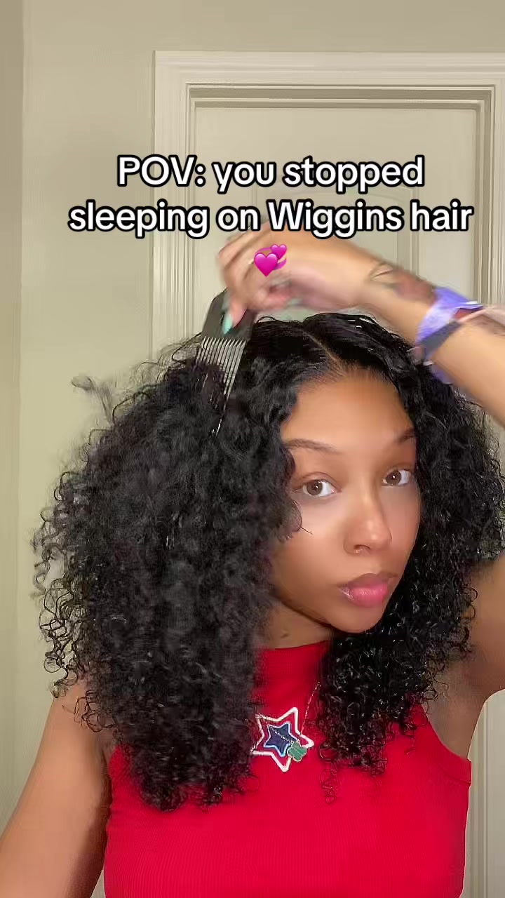 TikTok post by @jaaygotjokess for Wiggins Hair. Caption reads: 😍😍@Wigginshair_shop .