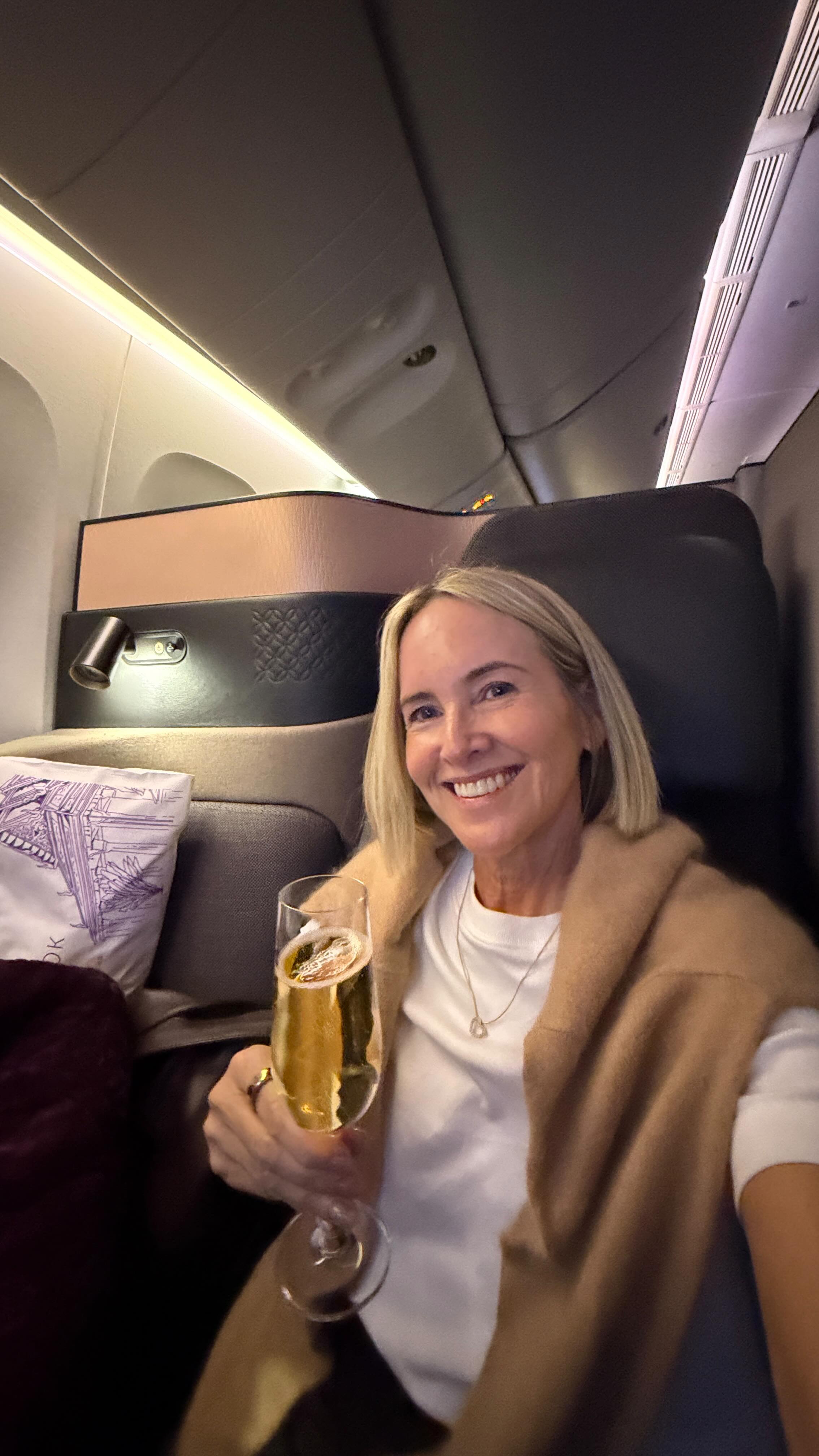 Instagram post by @stylingyou for Qatar Airways. Caption reads: I’m officially ruined for all future long-haul....