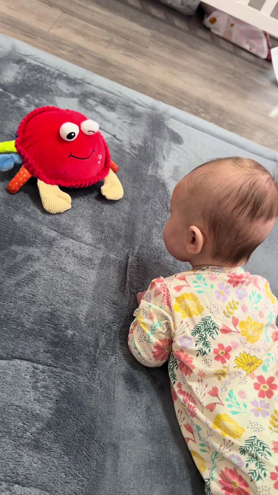 TikTok post by @laurenlianee for Hahaland. Caption reads: Our new favorite tummy time activity! She stays so....