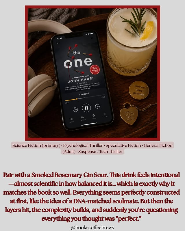 Instagram post by @bookscoffeebrews for Harlequin Books. Caption reads: Everything is spiraling, love is being reduced to....