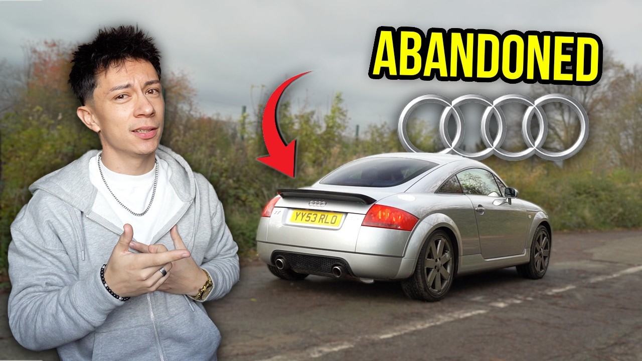YouTube post by @TheOtherStuff for Topdon. Caption reads: I saved THIS abandoned AUDI TT from the SCRAPYARD!.