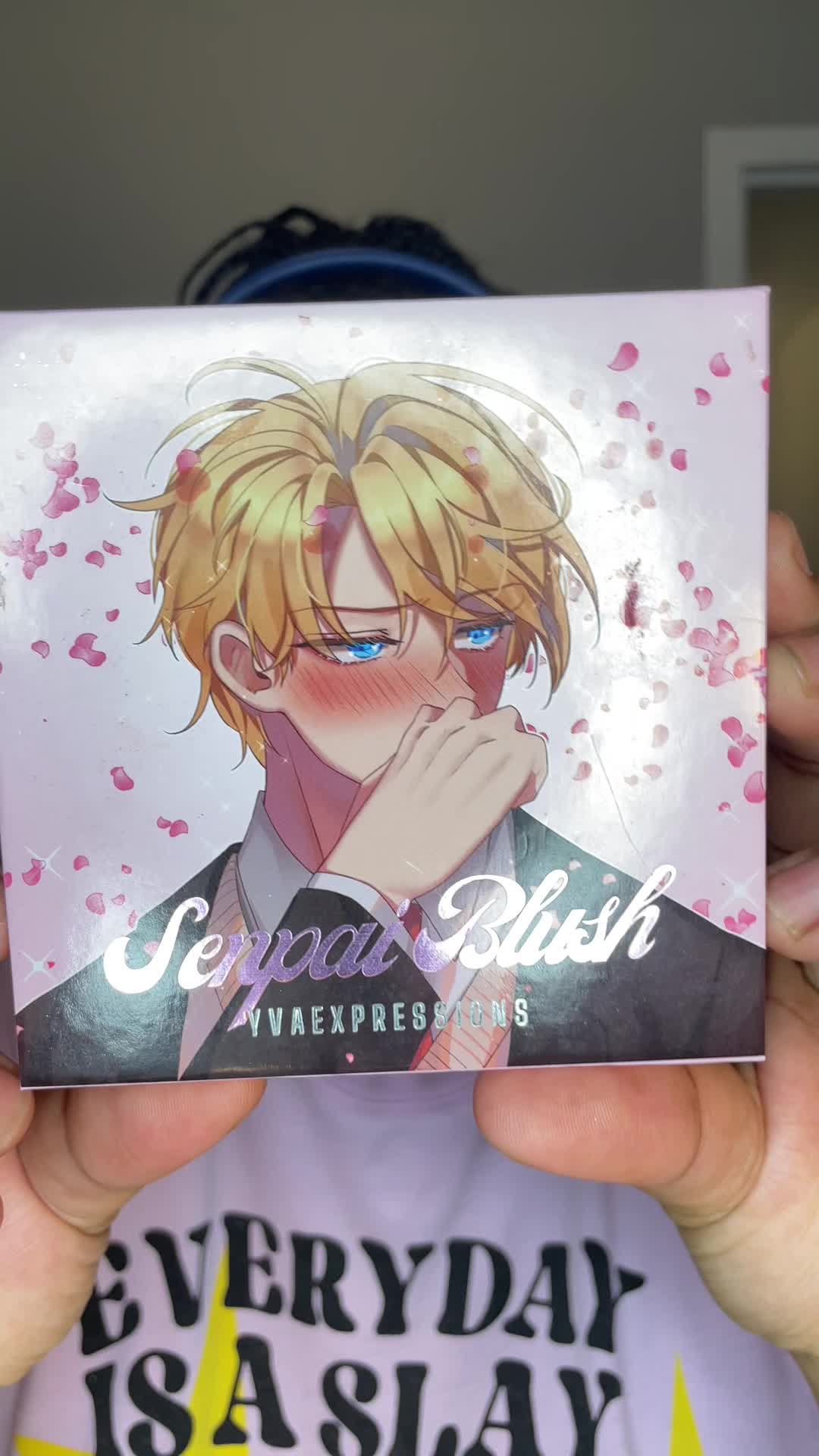 TikTok post by @lickmymimi for Yva Expressions. Caption reads: @Yva Expressions ✨ Senpai Blush is THAT GWORL! I....