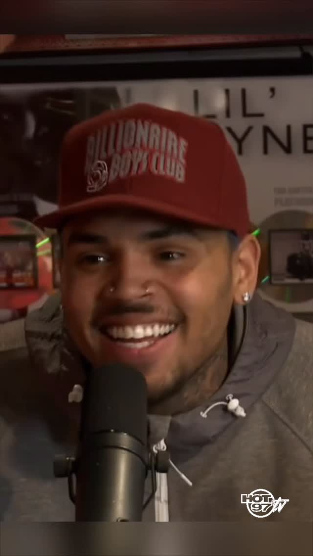 Instagram post by @ebrointheam for HOT 97. Caption reads: #ChrisBrown when he spoke about the million dollar....