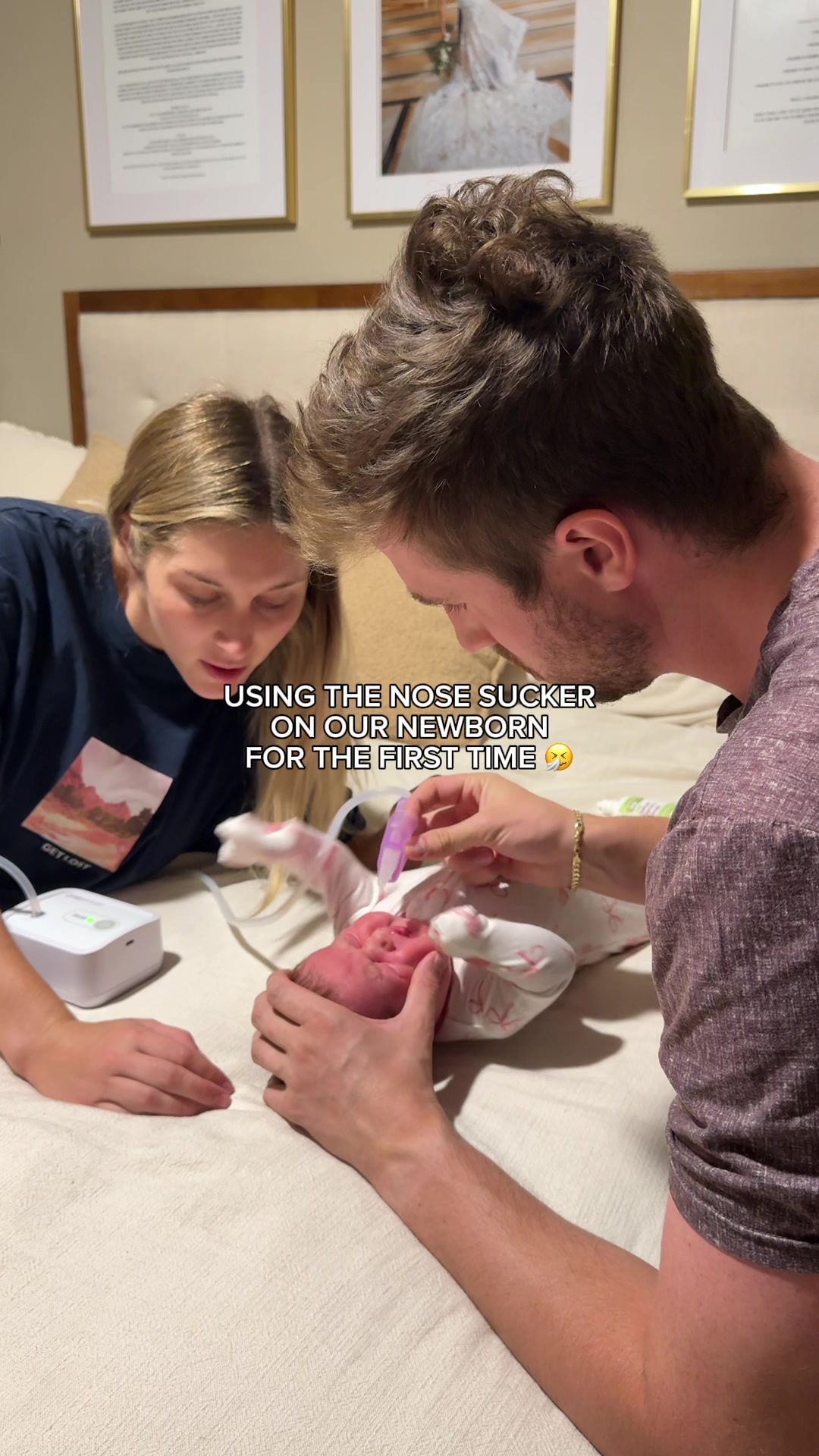 TikTok post by @jess.spaulding for Dr. Noze Best. Caption reads: It’s so scary and sad to see your babies sick 🥺🤧....