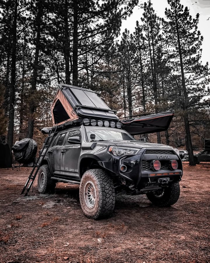 Instagram post by @tataro4runner for RinseKit. Caption reads: Sometimes you just have to get away from all the....