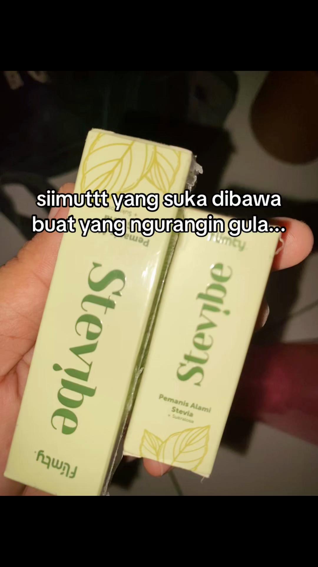 TikTok post by @diansulis_ for Flimty Fiber. Caption reads: [...] #stevibebyflimty #pemanisalami @FLIMTY FIBER.