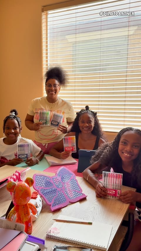 Instagram post by @m_quadsquad for Pilot Corporation of America (Pilot Pen). Caption reads: Back-to-school season is here! 📚 ✏️ We kicked off....