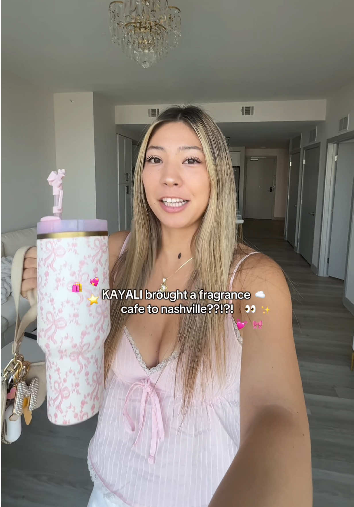 TikTok post by @miawilsonn4 for Kayali. Caption reads: #ad @Sephora x @KAYALI Café came to Nashville!!....