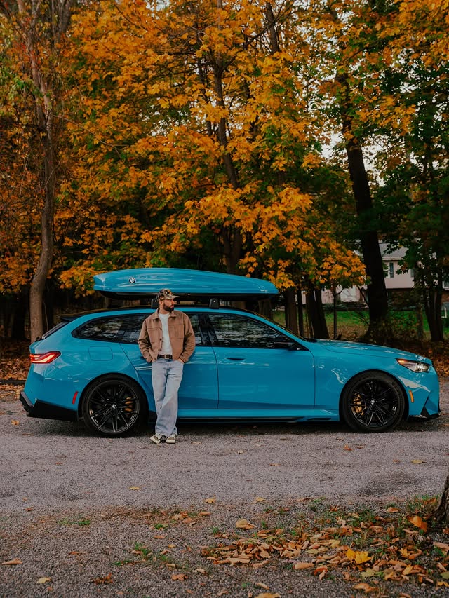 Instagram post by @billyperry631 for BMW USA. Caption reads: The M5 received its first upgrades courtesy of....