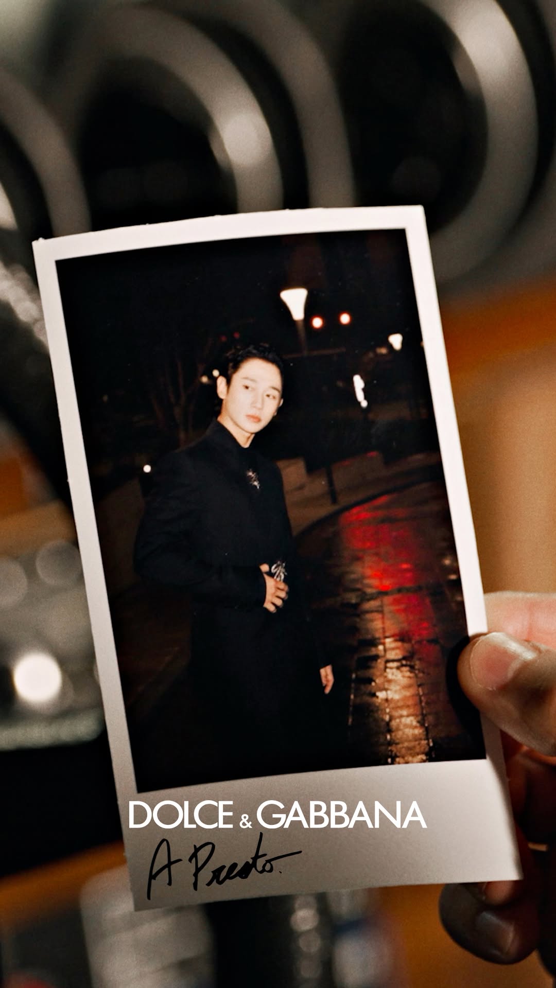 Instagram post by @holyhaein for Dolce&Gabbana. Caption reads: Introducing the new #DGFW25 Men’s Campaign....