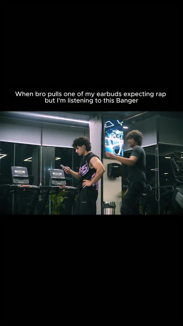 Instagram post by @thatpowerlifter_ for MuscleBlaze. Caption reads: Avg Male Playlist 😓 . . . @muscleblaze code :....