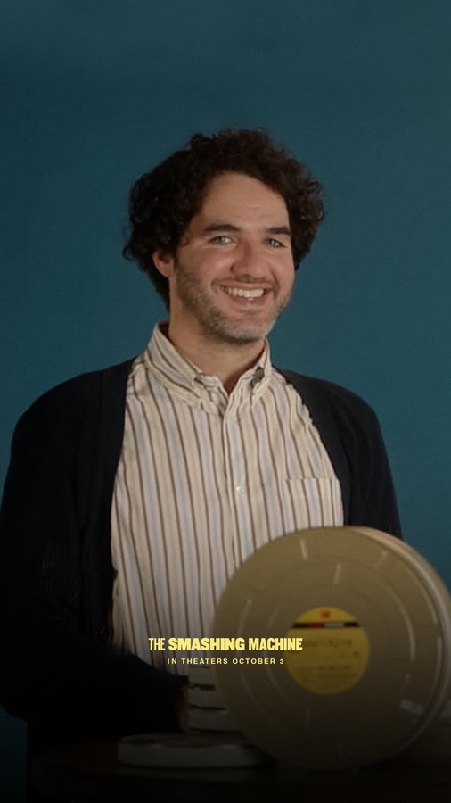 Instagram post by @bowedtie for Kodak. Caption reads: From VHS to 16mm to 65mm. Director Benny Safdie....