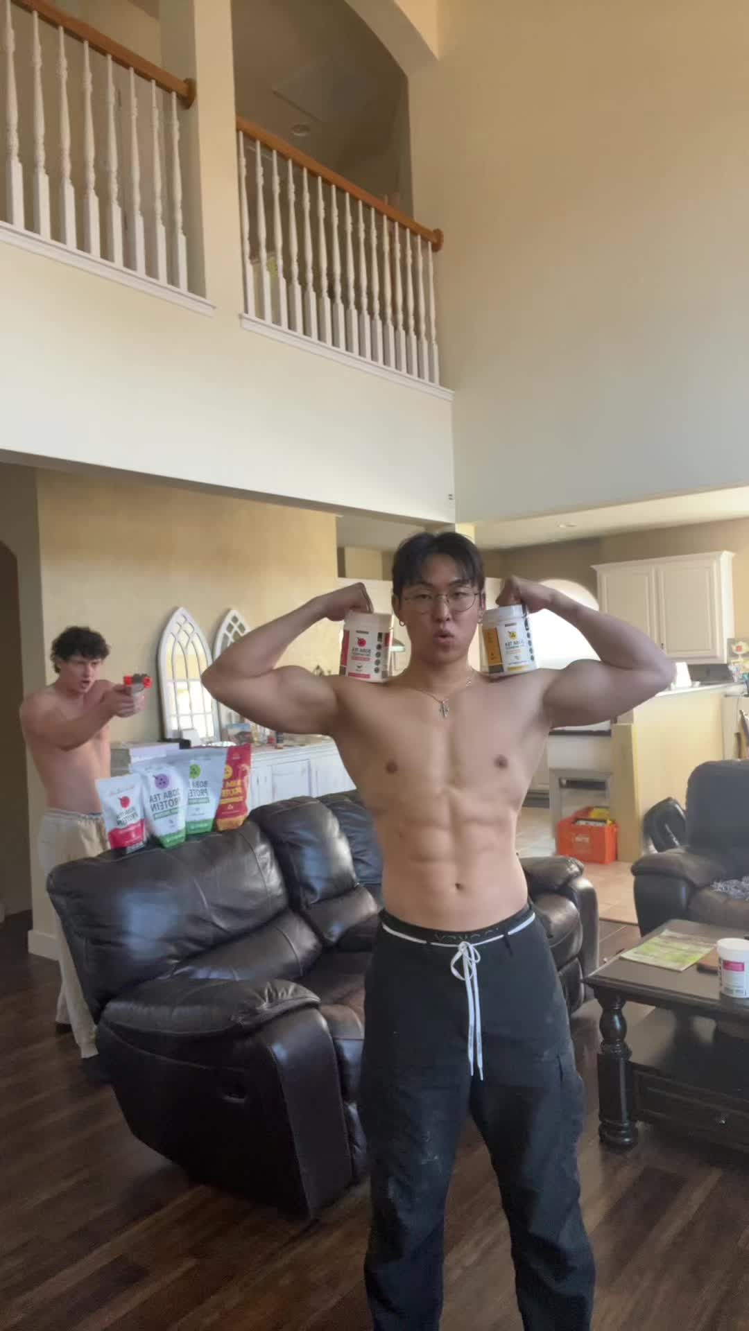 TikTok post by @mr_yoon_01 for Boba Tea Protein. Caption reads: @Thomas Bohannan @Boba Tea Protein yessir #fyp .