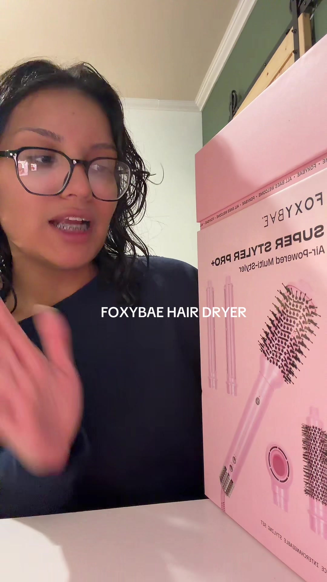 TikTok post by @gaby.ortiz30 for FoxyBae Hair. Caption reads: THANK YOU @FoxyBae Hair.