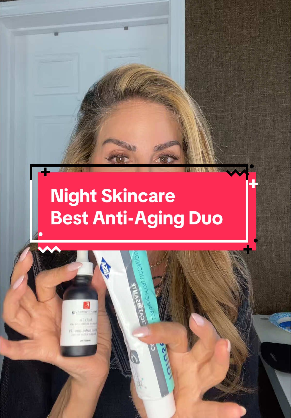 TikTok post by @arianemann for FrenchPharmacy. Caption reads: 3 years. 3 nights a week. This @FrenchPharmacy....