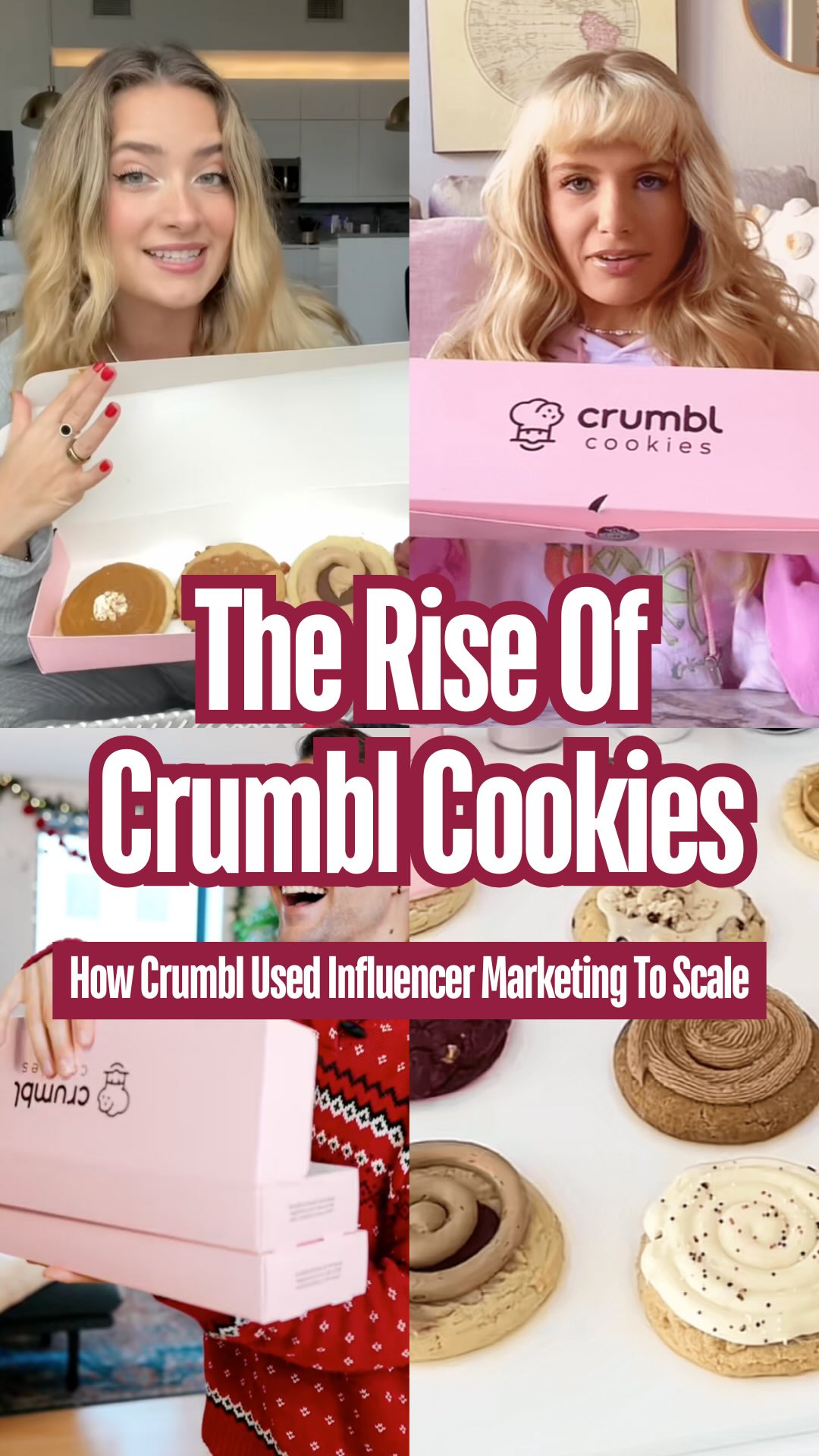 Instagram post by @thebrandblueprint_ for Later. Caption reads: How did Crumbl become one of the most talked about....