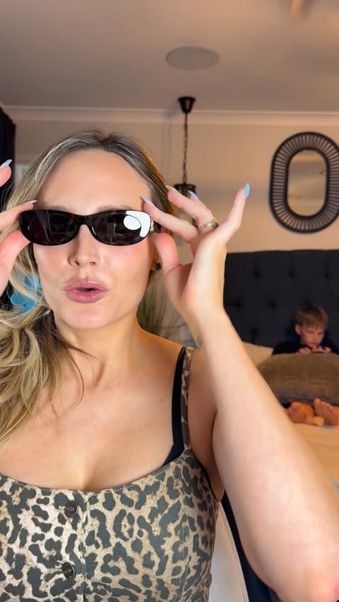 Instagram post by @courtney_klk for Sunglass Hut. Caption reads: @sunglasshut OMG!! Love these so much, thanks so....