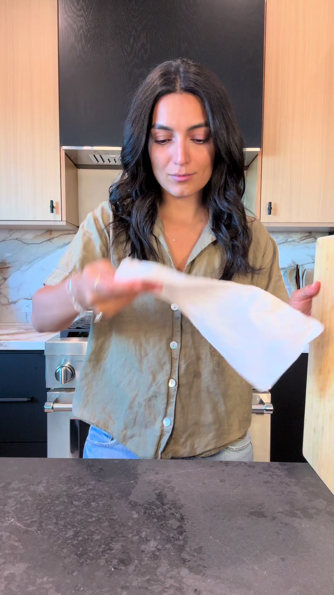 TikTok post by @thezoyaroya for Solaray. Caption reads: Three-part Mediterranean dinner with @Solaray....