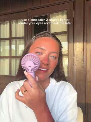 TikTok post by @fleureleanorgreen for HNB Cosmetics. Caption reads: [...] as well as your normal shade!! ✨ @HNB....