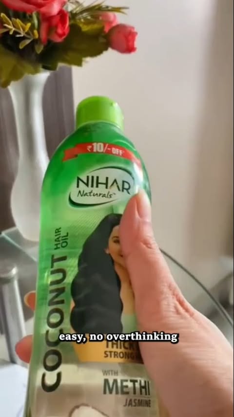 Instagram post by @jiya_roy.06 for Nihar Naturals. Caption reads: Small care, big difference Hashtags: #ad....