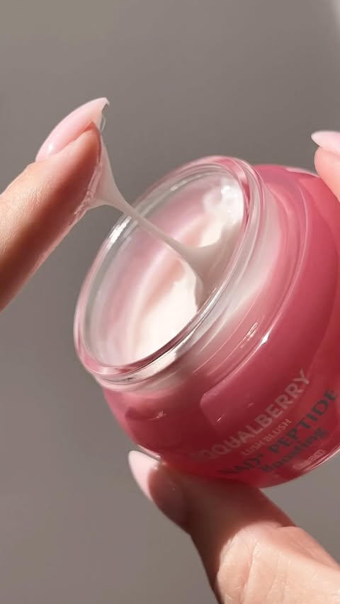 Instagram post by @shes_lj_ for EQQUALBERRY Global Official. Caption reads: The pink pot I didn’t know my skin needed 💗....