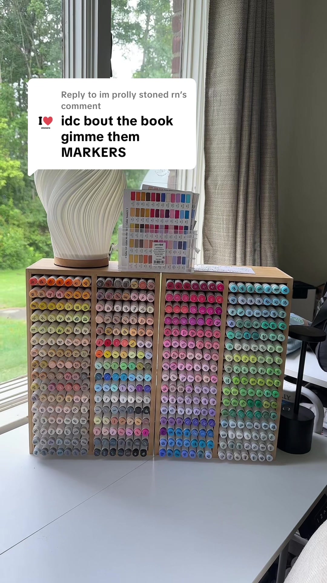 TikTok post by @cozyartbymik for Ohuhu. Caption reads: [...] My absolute favorite!!! 🤩💖 @Ohuhuart....