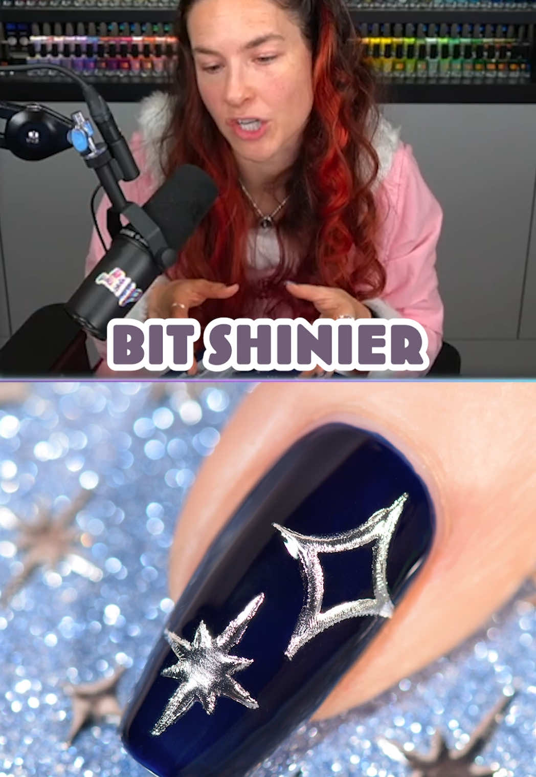 TikTok post by @simplynailogical for Holo Taco. Caption reads: DAY 6💅 @Holo Taco Advent Calendar surprise nail....