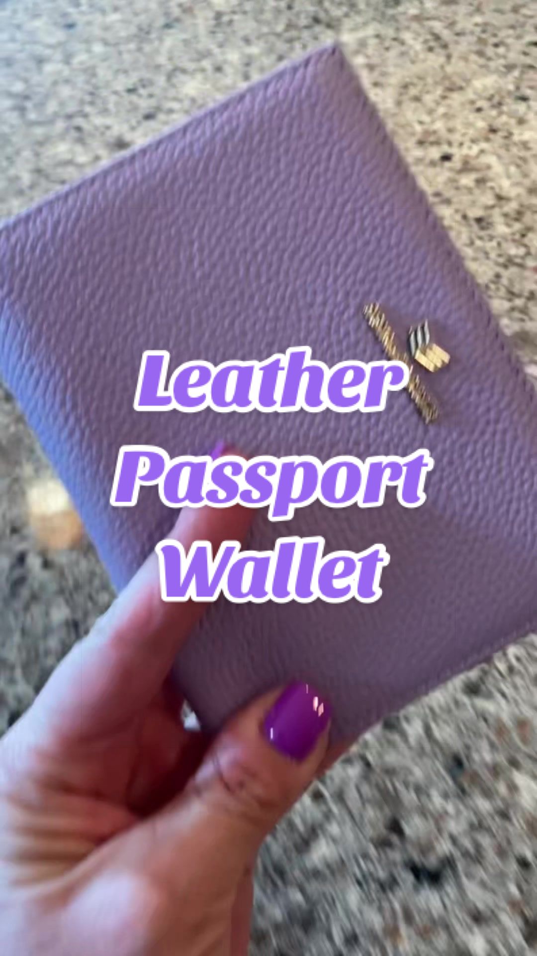 TikTok post by @mama5.finds for Royal Bagger. Caption reads: [...] #passportcase #travelessentials @ROYAL....