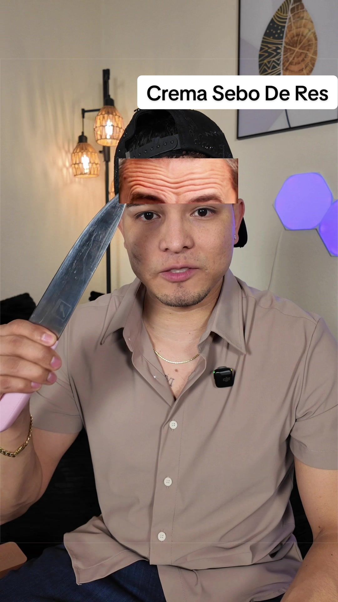 TikTok post by @j_david_hernandez for Forge Skin. Caption reads: Piel maltratada? Necesitas esto! @FORGE MEN....