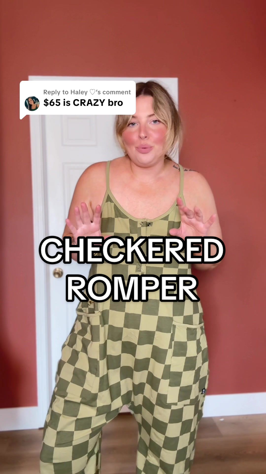 TikTok post by @leaxjane for RAGS. Caption reads: [...] and size down 2 for a more fitted look.....