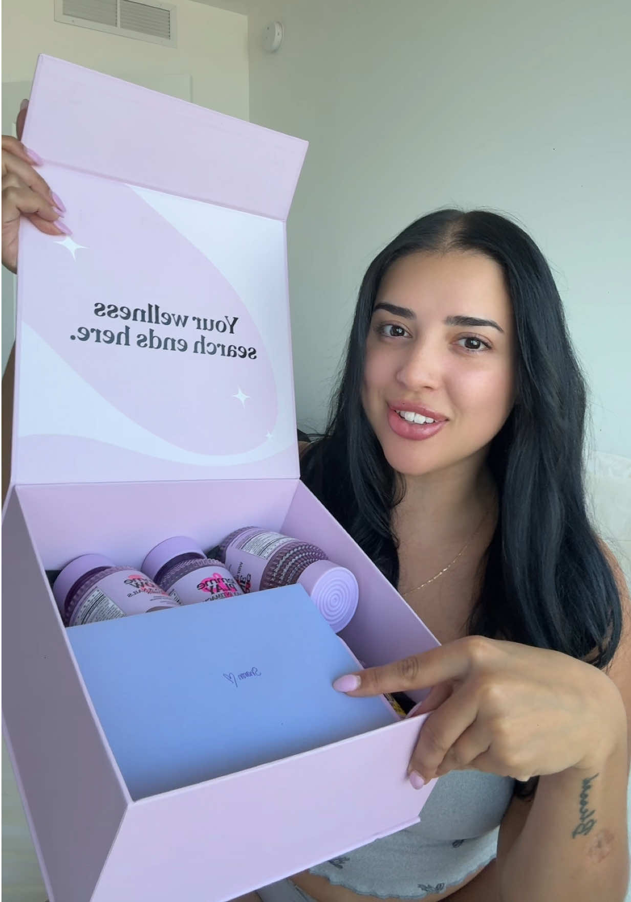 TikTok post by @bbyg._sharon for Lemme. Caption reads: Unboxing my goodies from Lemme💗✨ @lemme #fyp....