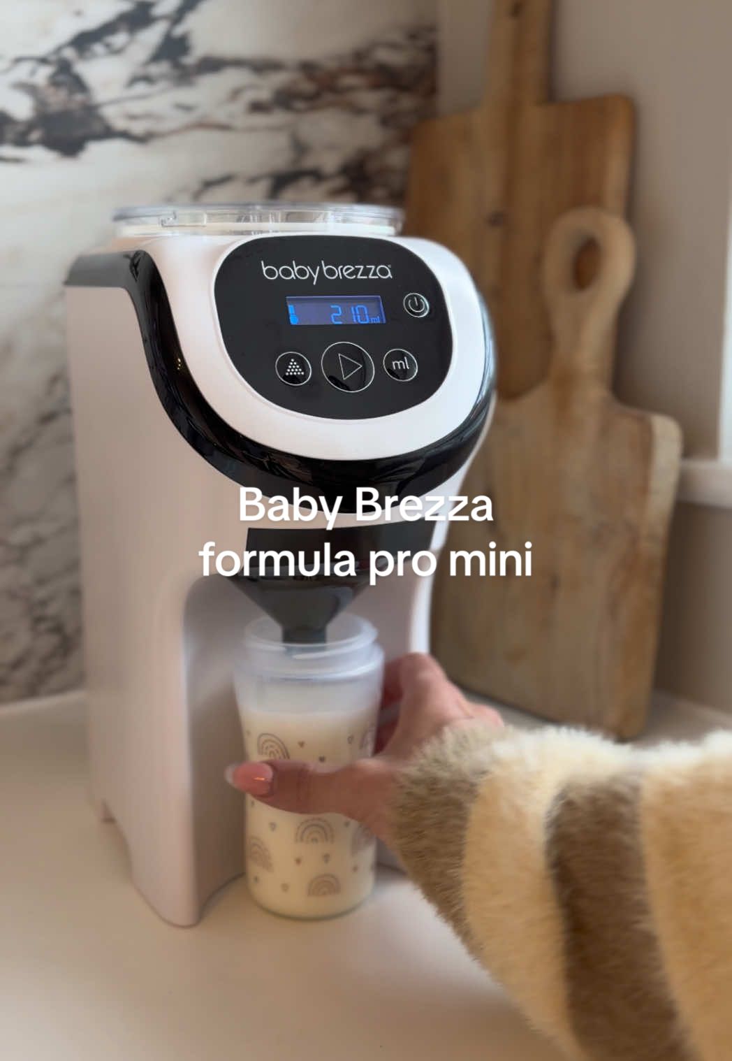 TikTok post by @sophcaldwell7 for Baby Brezza. Caption reads: We’re in our weaning era 🍼✨ As I gently move on....