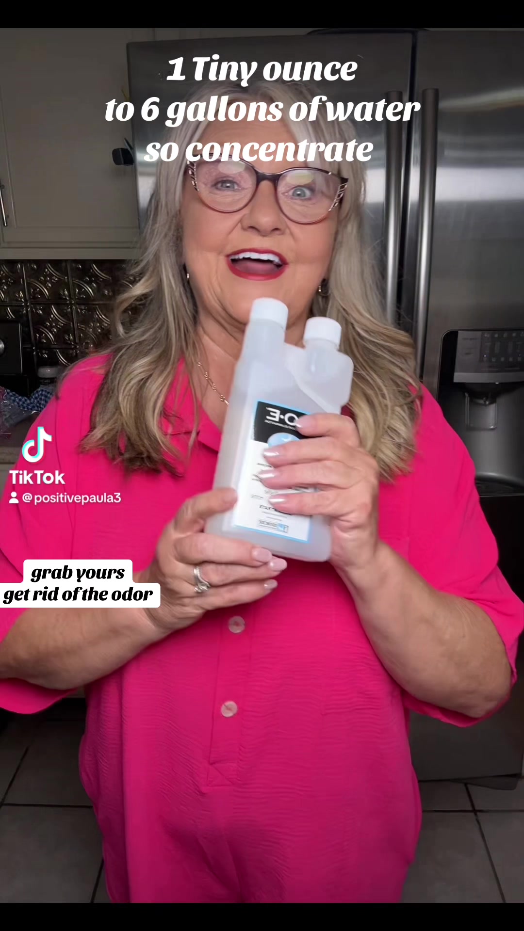 TikTok post by @positivepaula3 for Odorcide. Caption reads: @Odorcide #petsmells #petodor #petodoreliminator.