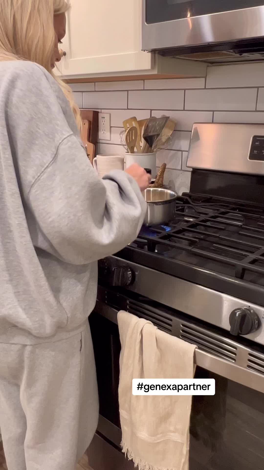 TikTok post by @jameefolsom for Genexa. Caption reads: #genexapartner Sick kiddos at home is no fun, but....