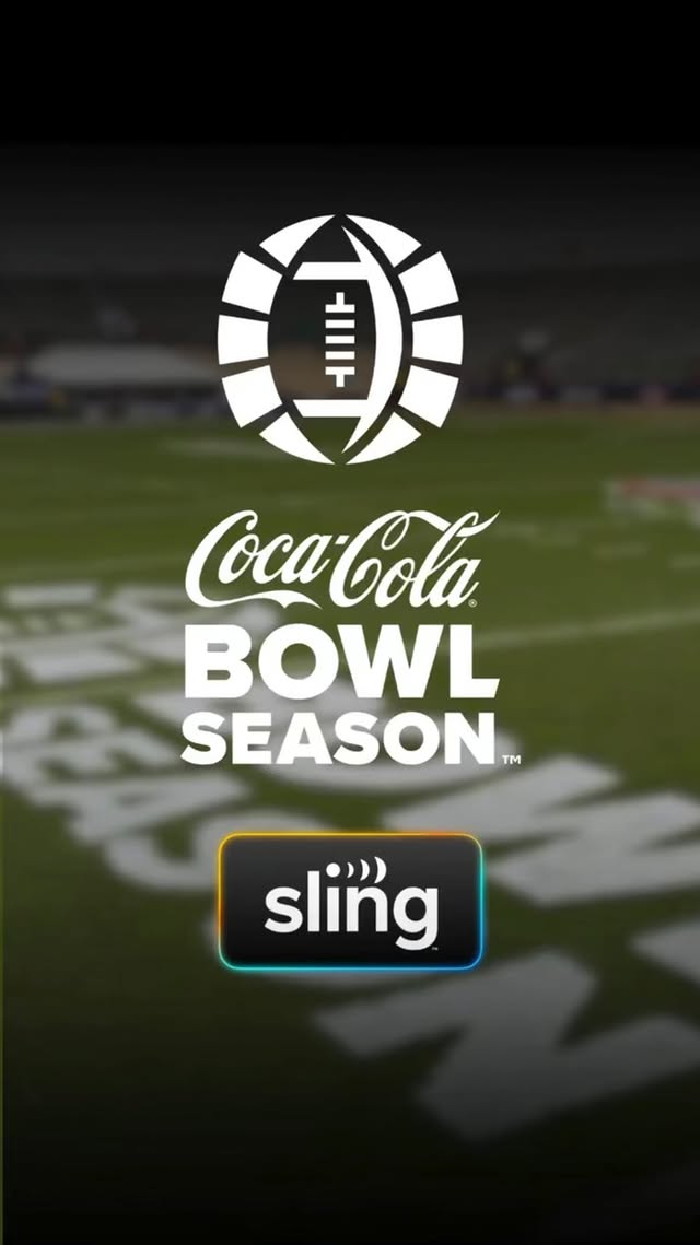 Instagram post by @bowlseason for SLING TV. Caption reads: Which bowl game are you most excited to watch? Get....
