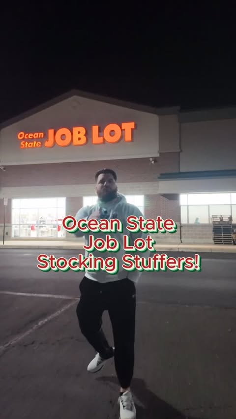 Instagram post by @_chase_u for Ocean State Job Lot. Caption reads: What OSJL find are you stuffing the stocking with?....