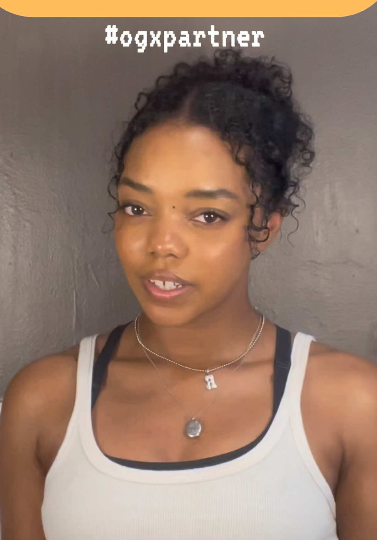 TikTok post by @reganaliyah for OGX Beauty. Caption reads: #AD wind down with me + @OGX Beauty . Bond Protein....