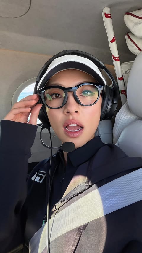 Instagram post by @lilymhe for Oakley. Caption reads: Hey Meta, join me for a round of golf? @oakleymeta....