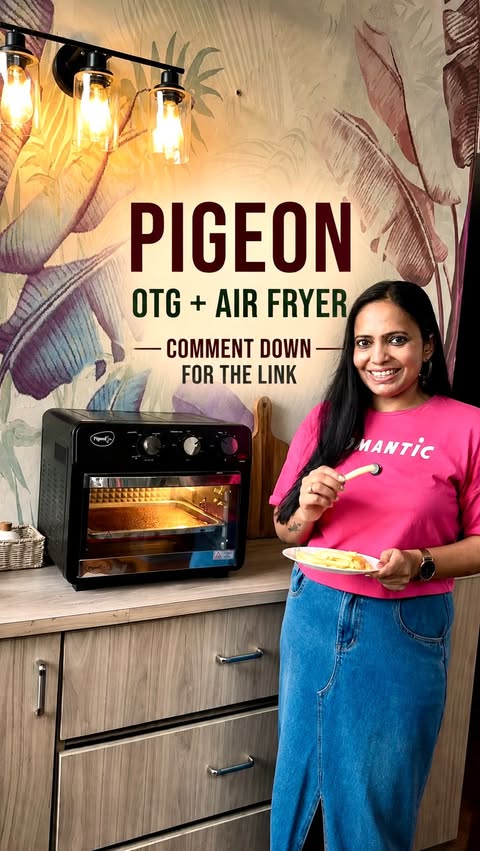 Instagram post by @khwaahishen_ for Flipkart Homes. Caption reads: [...] 🍕🍗🔥 More cooking, less hassle! 😍....