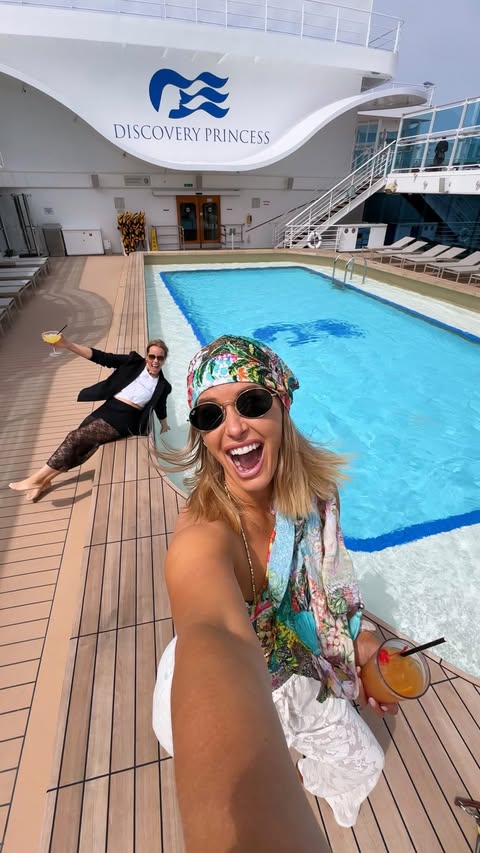 Instagram post by @saritaholland for Princess Cruises. Caption reads: [...] are the days. Come sail with us 🩵....