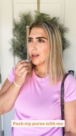 Instagram post by @brittnmarrero for Vivienne Hu. Caption reads: [...] MY PURSE WITH ME!

Had to pack my new....