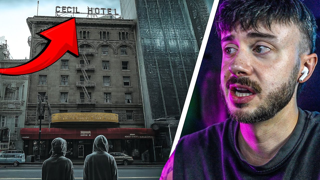 YouTube post by @DennisKoenigg for Holy Squad. Caption reads: These guys went to the real Cecil Hotel,....