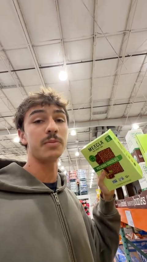 Instagram post by @jacknormaan for Mezcla. Caption reads: My Costco haul to stay lean! @eatmezcla @costco....