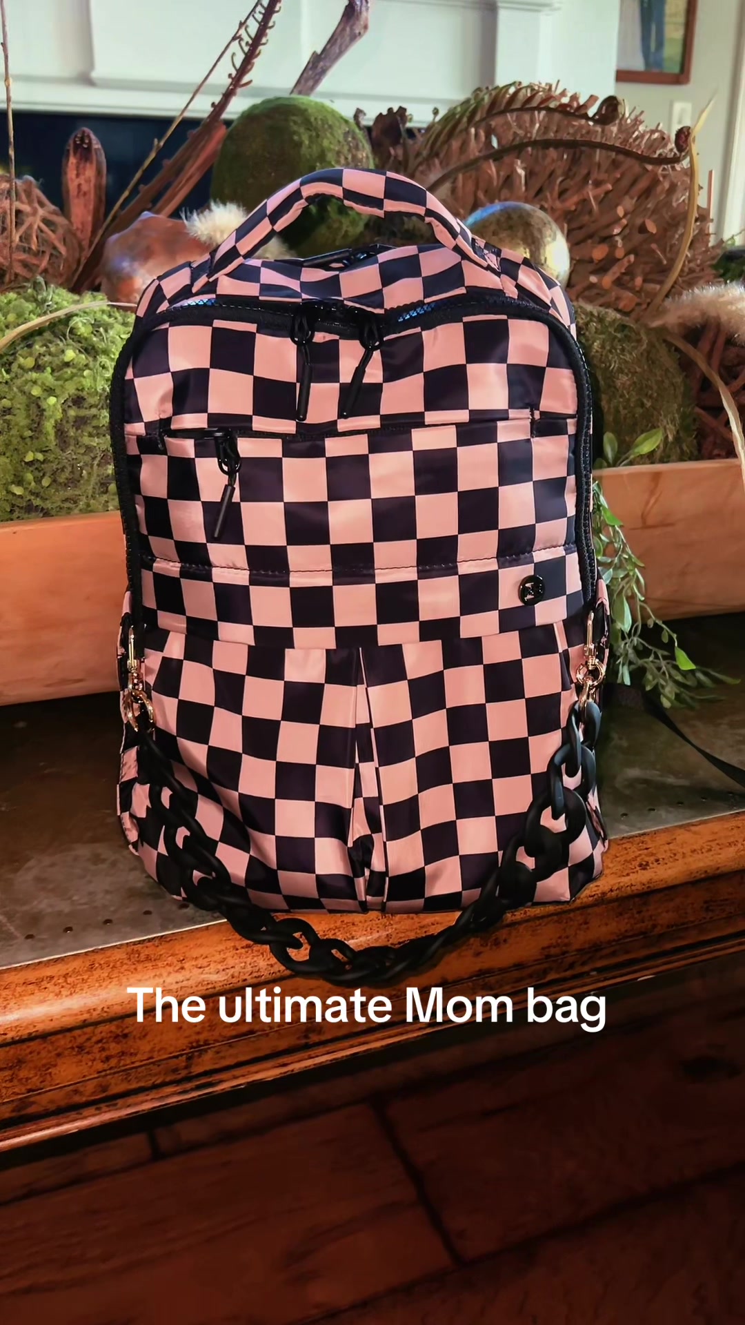 TikTok post by @jadebennettlifestyle for Iris And Rainbow. Caption reads: The bag with so many pockets! This print won’t....