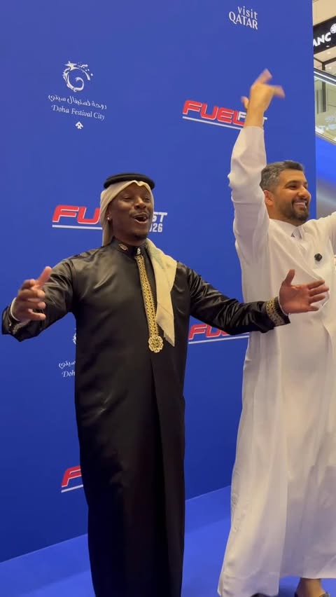 Instagram post by @ahmedpato for Visit Qatar. Caption reads: [...] stop in Qatar 🔥 #FuelFestQatar #VisitQatar....