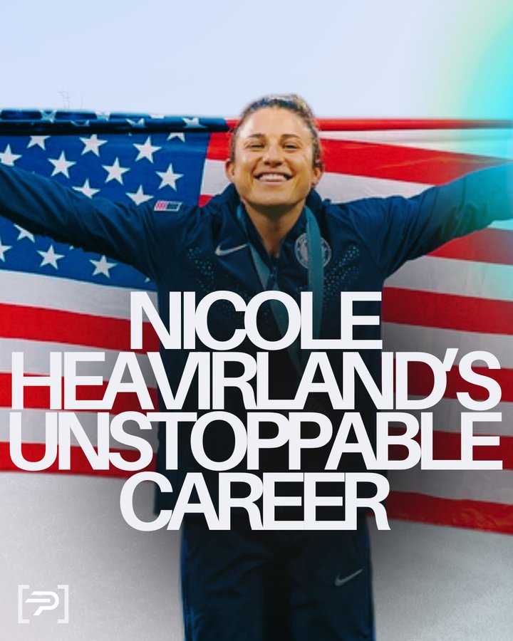 Instagram post by @nicole406heavirland for Parity. Caption reads: Meet Nicole Heavirland: Olympian, rugby veteran,....