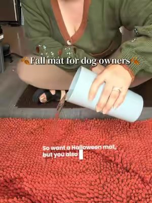 TikTok post by @lexy_gonzales for Muddy Mat. Caption reads: [...] to keep the rain and mud contained! Muddy....